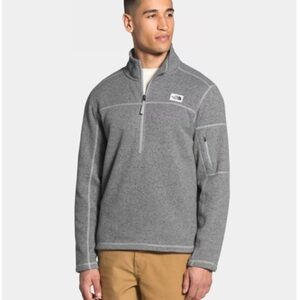 The North Face Gordon Lyons Half Zip Gray Pullover Fleece Jacket Size L